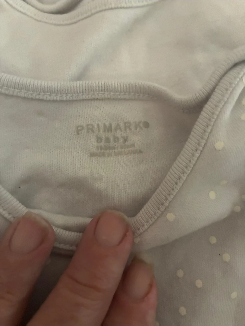 Primark Neutral Baby Bodysuit Set in White, Tan and Light Gray